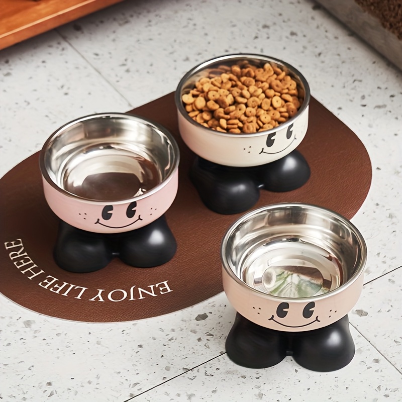 Royal Canin Food Medium - 高さのある犬猫用ボウル ステンレス製フードウォーターボウル こぼれにくいペット用フィーダーボウル 子犬小型犬中型犬大型犬猫用