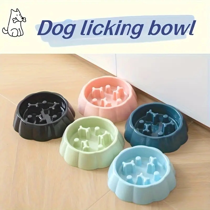 Royal Canin Food Medium - 窒息防止スローフィーダー犬用ボウル、1個セット - 滑り止め、耐久性のあるプラスチック製のフード&ウォーターディッシュ、小型犬から中型犬用
