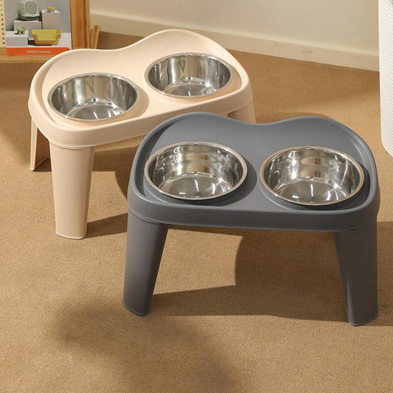 二重ステンレス鋼の高架式犬用餌箱,折りたたみ式スタンド,小, - Royal Canin Food Medium のレビューと価格