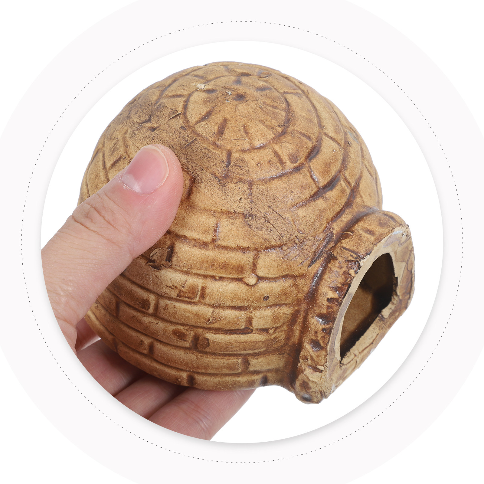 耐久性のあるセラミック製プレコケーブ、水槽用魚の隠れ場所、ベ - Hide Cave Ceramic のレビューと価格