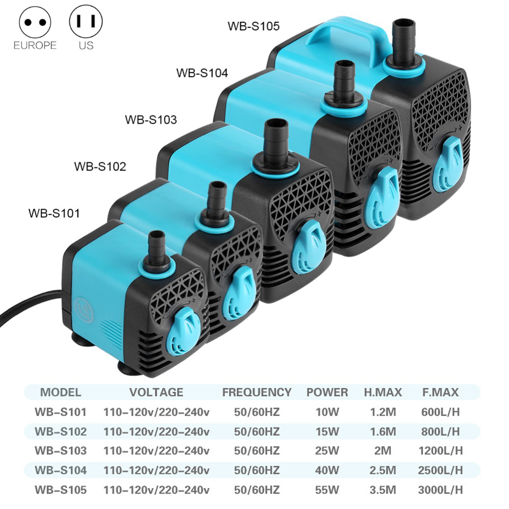 超静音水中フィルターポンプ,220v,養魚池の噴水,高水槽水 - Aquael Filter Fzn のレビューと価格