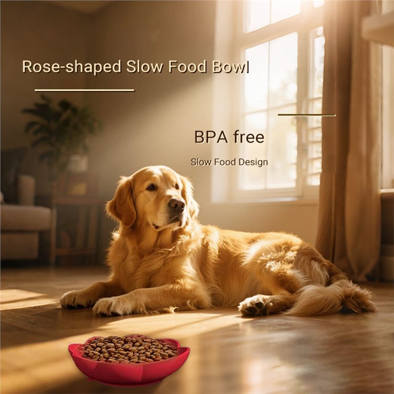 A11E-ペット用品 シリコン製スローフードボウル ローズ型 - Royal Canin Food Medium のレビューと価格