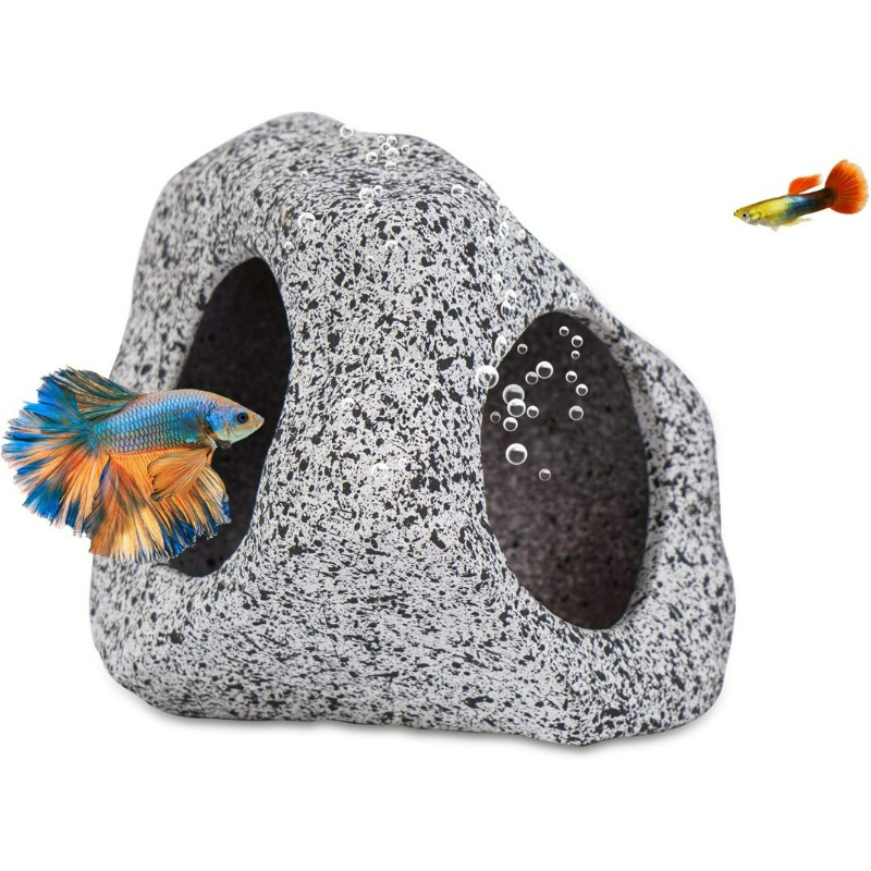 水槽装飾 洞窟 魚タンク ロックデコレーション エビ シクリ - Hide Cave Ceramic のレビューと価格