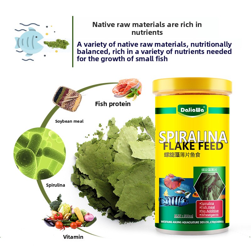 DaJiaWa スピルリナフレーク魚用飼料 小型熱帯魚用 - - Tetra Food Tropical Flakes のレビューと価格