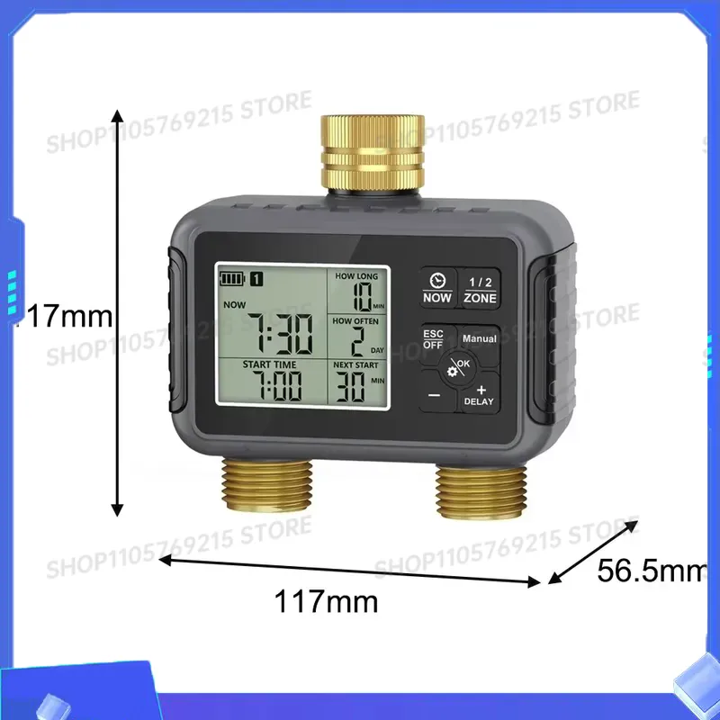 スマートウォーターコントローラー灌漑タイマー庭用防水デュアル - Timer Dual Outlet のレビューと価格